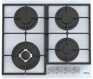 Газовая стеклянная варочная панель Кертинг HGG 6734 CTW фото в Тюмени Газовая стеклянная варочная панель Korting HGG 6734 CTW фото в Тюмени