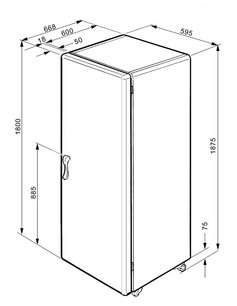 Холодильник Smeg FPD34RD-1 фото 2 в Тюмени