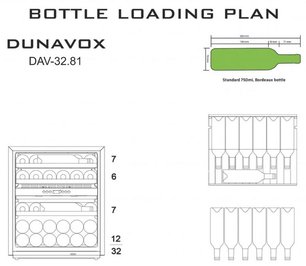 Винный шкаф Dunavox DAV-32.81DSS.TO фото 4 в Тюмени