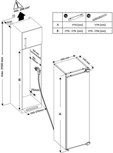 Встраиваемый холодильник Schaub Lorenz SLS E310WE фото 4 в Тюмени