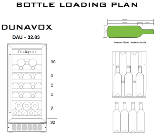 Винный шкаф Dunavox DAU-32.83B фото 2 в Тюмени