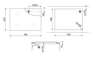 Варочная панель Smeg SI1F7845B фото 4 в Тюмени