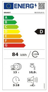 Встраиваемая посудомоечная машина Брандт BDJ325LB фото 4 в Тюмени Встраиваемая посудомоечная машина Brandt BDJ325LB фото 4 в Тюмени