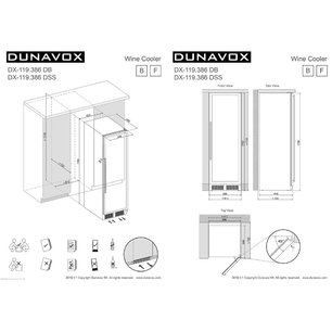 Винный шкаф Dunavox DX-119.386DSS фото 4 в Тюмени