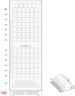 Винный шкаф Dunavox DX-166.428DCK фото 4 в Тюмени