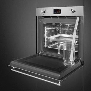 Духовой шкаф с паром Смег SO6303APX фото 3 в Тюмени Духовой шкаф с паром Smeg SO6303APX фото 3 в Тюмени