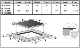 Индукционная варочная панель Korting HI 32021 B фото 4 в Тюмени