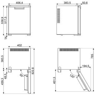 Минибар Smeg MTE40 фото 4 в Тюмени