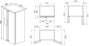 Холодильник Смег SBS8004AO фото 2 в Тюмени Холодильник Smeg SBS8004AO фото 2 в Тюмени