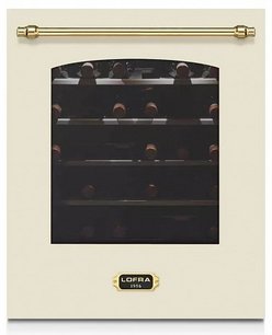 Встраиваемый винный шкаф Lofra ZBRBI36T BRASS две зоны фото в Тюмени