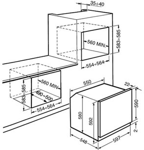 Духовой шкаф Смег SCP112B-8 фото 3 в Тюмени Духовой шкаф Smeg SCP112B-8 фото 3 в Тюмени