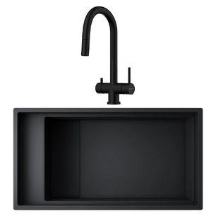 Omoikiri (мойка KINARU PRO 86-U/I GB + смеситель AKITA-S GB) фото в Тюмени