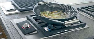 Газовая варочная панель Wok Wolf ICBIM15/S фото 2 в Тюмени