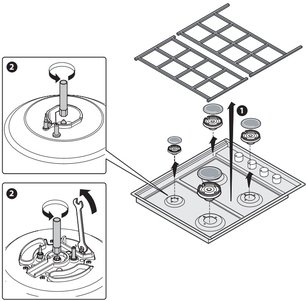 Газовая варочная панель Barazza 1PLB5 фото 4 в Тюмени