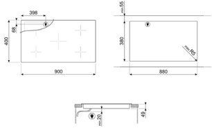 Варочная панель Smeg SIH7933B фото 3 в Тюмени