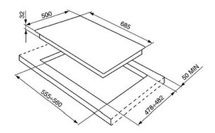 Варочная панель Smeg SPR876AVOGH фото 2 в Тюмени