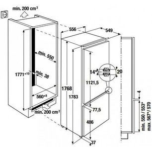 Встраиваемый холодильник Kuppersbusch FKGF 8800.1 фото 2 в Тюмени