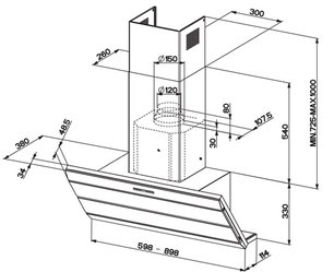 Вытяжка Фабер Orizzonte Plus Vetro EG8 X/VBK A60 Logic фото 2 в Тюмени Вытяжка Faber Orizzonte Plus Vetro EG8 X/VBK A60 Logic фото 2 в Тюмени