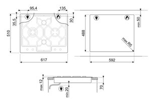 Варочная панель Smeg PGF64-4 фото 4 в Тюмени