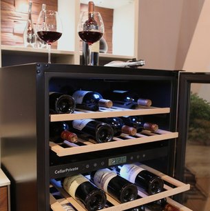 Встраиваемый под столешницу винный шкаф CellarPrivate CP043-2T фото 3 в Тюмени