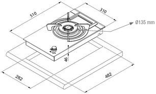 Варочная панель-WOK Pando PGA-4130 фото 3 в Тюмени