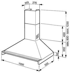 Вытяжка Смег KD100X-2 фото 2 в Тюмени Вытяжка Smeg KD100X-2 фото 2 в Тюмени