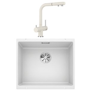 Blanco (мойка SUBLINE 500-U SILGRANIT + FONTAS-S II SILGRANIT белый) фото в Тюмени