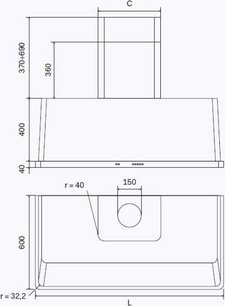 Вытяжка Ilve AM150/BL фото 4 в Тюмени