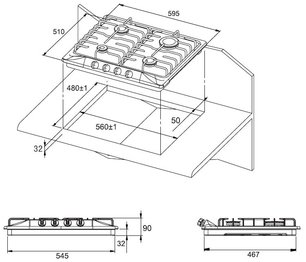 Независимая варочная панель Kuppersberg TGM 60B фото 2 в Тюмени
