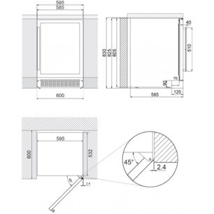 Встраиваемый винный шкаф Pando PVZB 60-46CRR фото 3 в Тюмени
