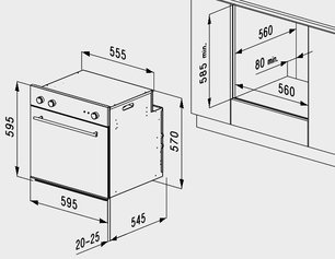Духовой шкаф Кертинг OKB 1082 CRA фото 3 в Тюмени Духовой шкаф Korting OKB 1082 CRA фото 3 в Тюмени