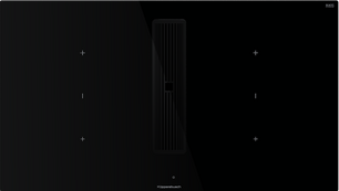 Индукционная варочная панель с вытяжкой Kuppersbusch KMI 9350.0 SR Black Chrome фото в Тюмени