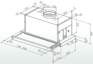 Вытяжка Фабер MAXIMA EG8 AM/X A90 фото 2 в Тюмени Вытяжка Faber MAXIMA EG8 AM/X A90 фото 2 в Тюмени