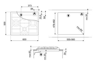 Варочная панель Smeg SER60SGH3 фото 4 в Тюмени