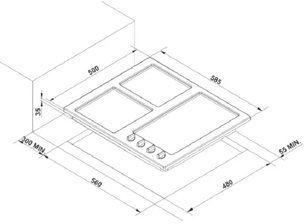 Варочная поверхность Korting HG 695 CTX фото 4 в Тюмени