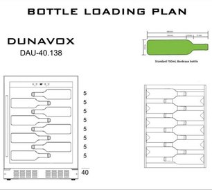 Винный шкаф Dunavox DAU-40.138B фото 4 в Тюмени
