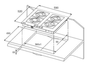 Независимая варочная панель Kuppersberg FQ6TG S фото 2 в Тюмени