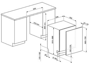Посудомоечная машина Смег STP364T фото 2 в Тюмени Посудомоечная машина Smeg STP364T фото 2 в Тюмени