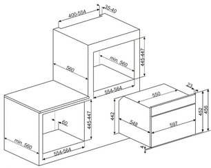 Микроволновая печь Smeg SF4309MX фото 2 в Тюмени