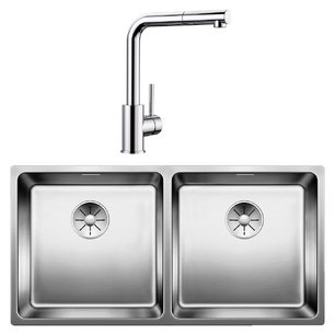 Blanco (мойка Andano 400/400-IF нержавеющая сталь + Mila-S хром) фото в Тюмени