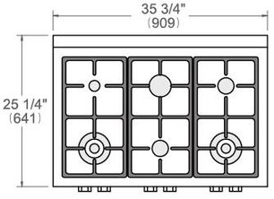 Варочная панель Bertazzoni RT366PROX фото 4 в Тюмени