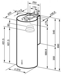 Вытяжка Смег KR37X-1 фото 4 в Тюмени Вытяжка Smeg KR37X-1 фото 4 в Тюмени
