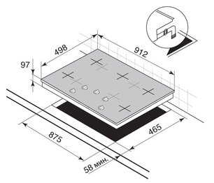Независимая варочная панель De Dietrich PD 9005 K фото 2 в Тюмени