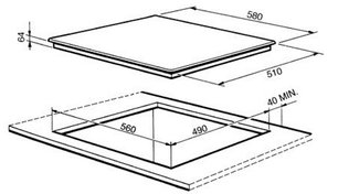 Варочная панель Smeg SI3644B фото 2 в Тюмени