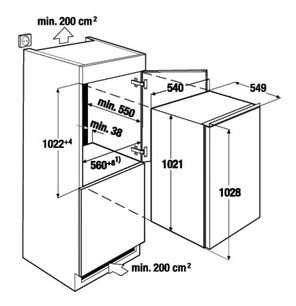 Встраиваемый холодильник Kuppersbusch IKE 1870-1 фото 2 в Тюмени