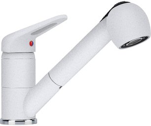 Смеситель Franke Novara Plus с выдвижным шлангом белый