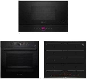 Bosch (духовой шкаф HSG856XC7 + варочная панель PXY675DC1E + микроволновая печь BFL9221B1) фото в Тюмени