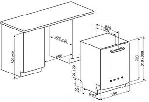 Посудомоечная машина Смег ST2FABRO фото 4 в Тюмени Посудомоечная машина Smeg ST2FABRO фото 4 в Тюмени