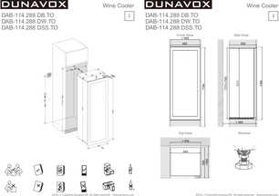 Винный шкаф Dunavox DAB-114.288DW.TO фото 4 в Тюмени
