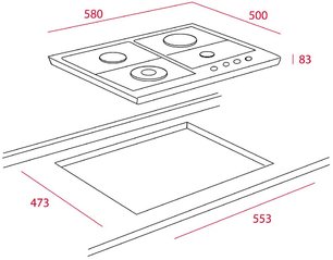 Варочная панель Teka EH 60 4G AI AL TR CI NAT VANIL. OS фото 2 в Тюмени